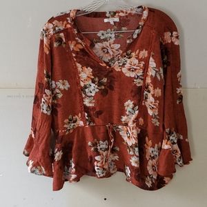 Floral Long Sleeve Blouse